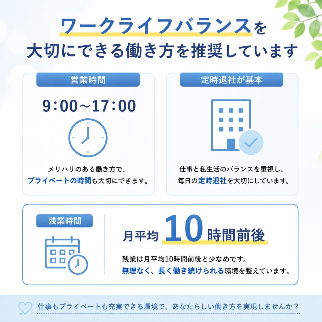 働きやすい勤務時間