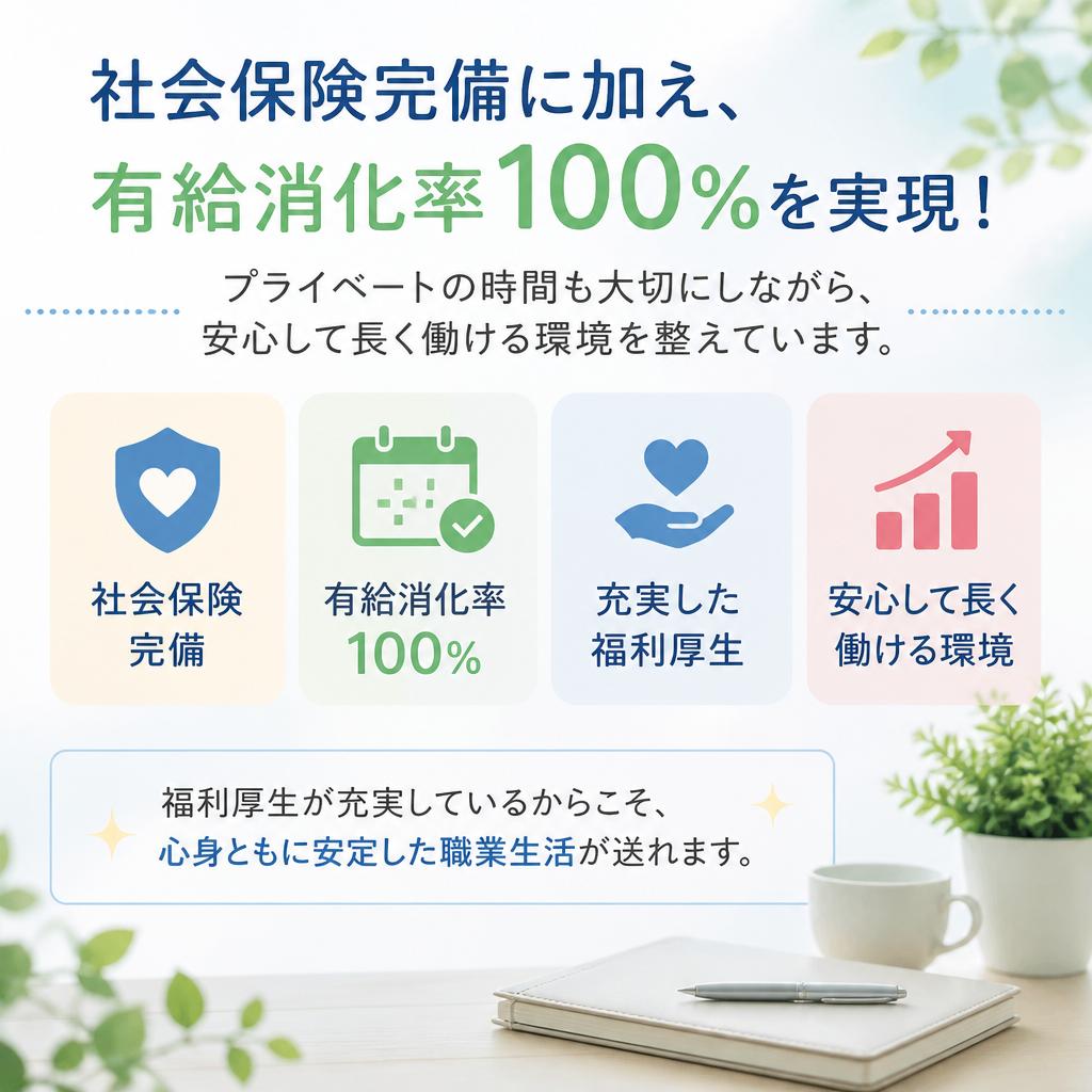 充実した福利厚生